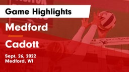 Medford  vs Cadott  Game Highlights - Sept. 26, 2022