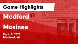 Medford  vs Mosinee  Game Highlights - Sept. 5, 2023