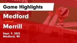 Medford  vs Merrill  Game Highlights - Sept. 9, 2023