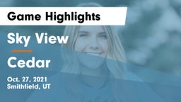 Sky View  vs Cedar  Game Highlights - Oct. 27, 2021