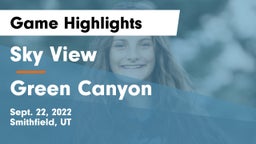 Sky View  vs Green Canyon  Game Highlights - Sept. 22, 2022