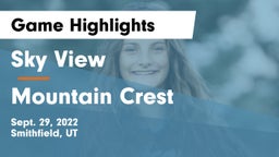 Sky View  vs Mountain Crest  Game Highlights - Sept. 29, 2022