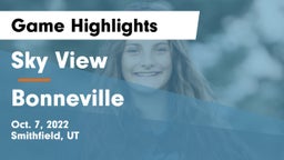 Sky View  vs Bonneville Game Highlights - Oct. 7, 2022