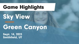 Sky View  vs Green Canyon Game Highlights - Sept. 14, 2023