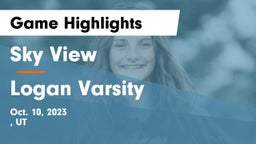 Sky View  vs Logan Varsity Game Highlights - Oct. 10, 2023