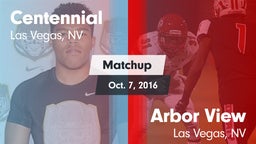 Matchup: Centennial High vs. Arbor View  2016
