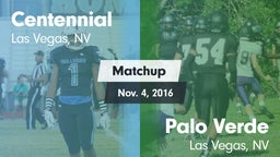 Matchup: Centennial High vs. Palo Verde  2016