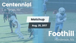 Matchup: Centennial High vs. Foothill  2017