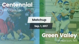Matchup: Centennial High vs. Green Valley  2017