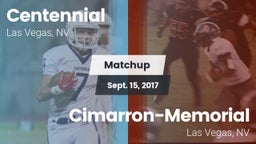 Matchup: Centennial High vs. Cimarron-Memorial  2017