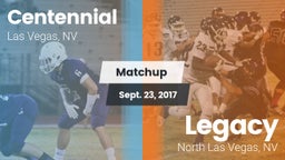 Matchup: Centennial High vs. Legacy  2017