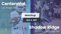 Matchup: Centennial High vs. Shadow Ridge  2017