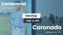 Matchup: Centennial High vs. Coronado  2018