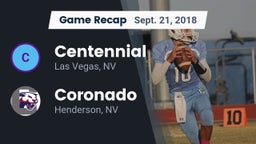 Recap: Centennial  vs. Coronado  2018