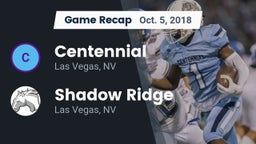 Recap: Centennial  vs. Shadow Ridge  2018