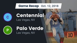 Recap: Centennial  vs. Palo Verde  2018
