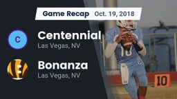 Recap: Centennial  vs. Bonanza  2018