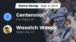 Recap: Centennial  vs. Wasatch Wasps 2019
