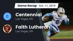 Recap: Centennial  vs. Faith Lutheran  2019