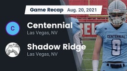 Recap: Centennial  vs. Shadow Ridge  2021