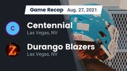 Recap: Centennial  vs. Durango  Blazers 2021