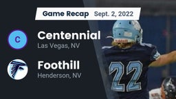 Recap: Centennial  vs. Foothill  2022