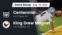 Recap: Centennial  vs. King Drew Magnet  2023