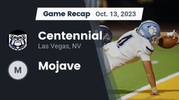 Recap: Centennial  vs. Mojave 2023