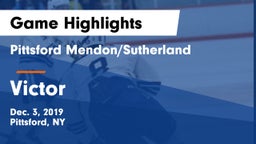 Pittsford Mendon/Sutherland vs Victor  Game Highlights - Dec. 3, 2019
