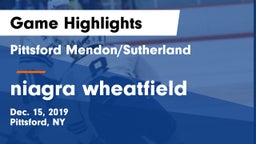 Pittsford Mendon/Sutherland vs niagra wheatfield Game Highlights - Dec. 15, 2019