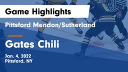 Pittsford Mendon/Sutherland vs Gates Chili  Game Highlights - Jan. 4, 2022