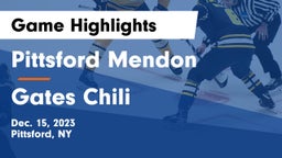 Pittsford Mendon  vs Gates Chili  Game Highlights - Dec. 15, 2023