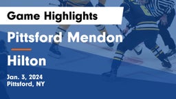 Pittsford Mendon  vs Hilton  Game Highlights - Jan. 3, 2024
