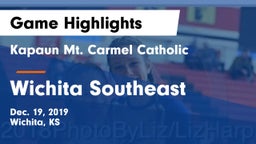 Kapaun Mt. Carmel Catholic  vs Wichita Southeast  Game Highlights - Dec. 19, 2019