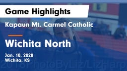 Kapaun Mt. Carmel Catholic  vs Wichita North  Game Highlights - Jan. 10, 2020
