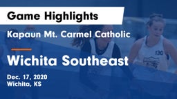 Kapaun Mt. Carmel Catholic  vs Wichita Southeast  Game Highlights - Dec. 17, 2020