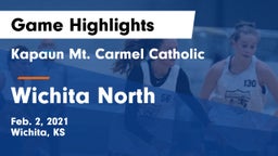 Kapaun Mt. Carmel Catholic  vs Wichita North  Game Highlights - Feb. 2, 2021