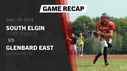 Recap: South Elgin  vs. Glenbard East  2016