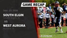 Recap: South Elgin  vs. West Aurora  2016