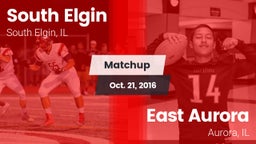 Matchup: South Elgin High vs. East Aurora  2016