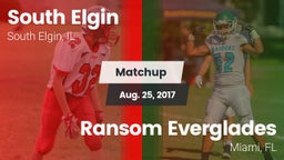 Matchup: South Elgin High vs. Ransom Everglades  2017