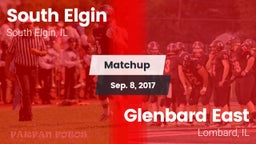Matchup: South Elgin High vs. Glenbard East  2017