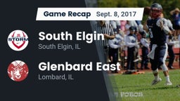 Recap: South Elgin  vs. Glenbard East  2017