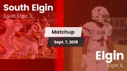 Matchup: South Elgin High vs. Elgin  2018