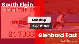 Matchup: South Elgin High vs. Glenbard East  2018