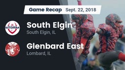 Recap: South Elgin  vs. Glenbard East  2018