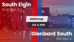 Matchup: South Elgin High vs. Glenbard South  2018