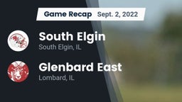 Recap: South Elgin  vs. Glenbard East  2022