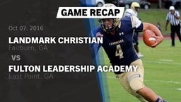 Recap: Landmark Christian  vs. Fulton Leadership Academy 2016