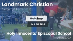 Matchup: Landmark Christian vs. Holy Innocents' Episcopal School 2016